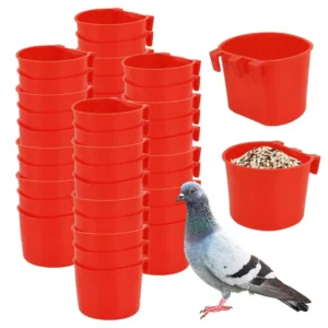 Eco Friendly Plastic Bird Cage Cup Poultry Feeder and Drinker Bowl for Chicken and Pigeon Indoor Outdoor Use Made From PP