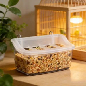 Eco Friendly Plastic Bird Feeder Bird Cage Accessories