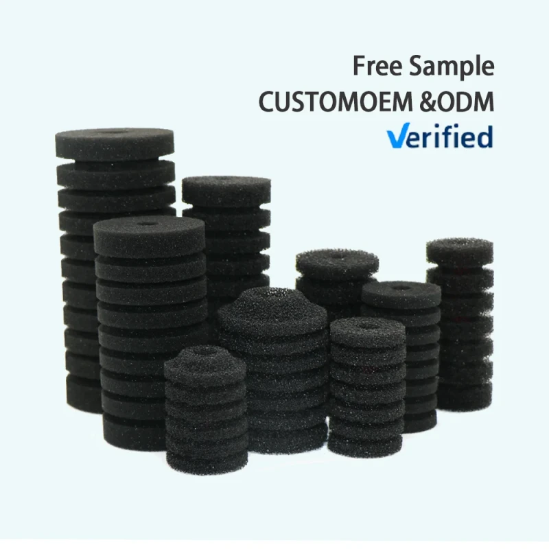 Eco Friendly Plastic Fish Aquarium Filter Sponge Easy to Assemble Clean Ceramic Filter Media Small Nano Breeding Tank Box 1L