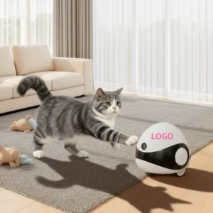 Eco Friendly Plastic Pet Products Human Pet Tracking Recognition Robot Camera Interactive Pet Toy Smart Family