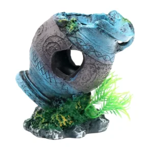 Eco Friendly Plastic Rectangle Aquarium Hideout Cave Fish Tank Ornament Decor