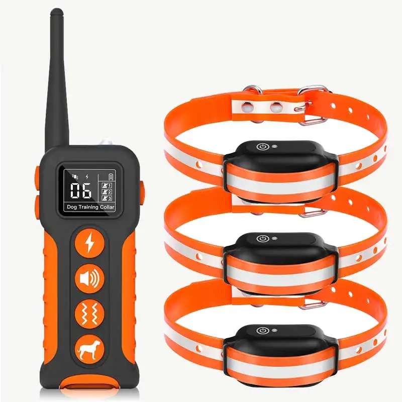 Eco Friendly Plastic Waterproof IP67 Electric Remote Control Anti Bark Dog Training Collar