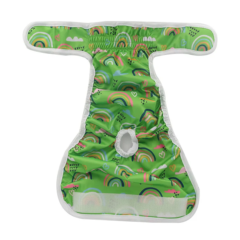 Eco Friendly Polyester Pet Cloth Diapers for Female Dogs Washable Safety Menstrual Pants for Pet Waste Disposal