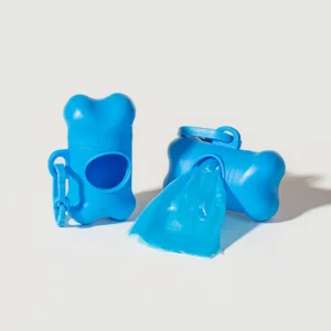 Eco Friendly Portable Custom Logo Bone Shape Poop Bag Dispenser Dog Accessories Pet Supplies