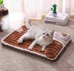 Eco Friendly Removable Plush Pet Mattress Bed Breathable Soft Square Sleeping Cushion for Cats and Dogs