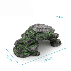 Eco Friendly Resin Reptile Hideout Cave Multi Style Basking Platform Climbing Decoration for Lizard Turtle Gecko