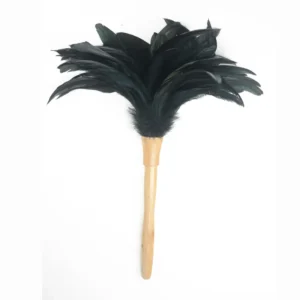 Eco Friendly Reusable Handheld Natural Color Rooster Chicken Feather Duster for Cleaning Supplies Home Car Office