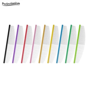 Eco Friendly Safe Soft Stainless Steel 16.5cm Crescent Comb for Dogs Cats Professional Pet Grooming