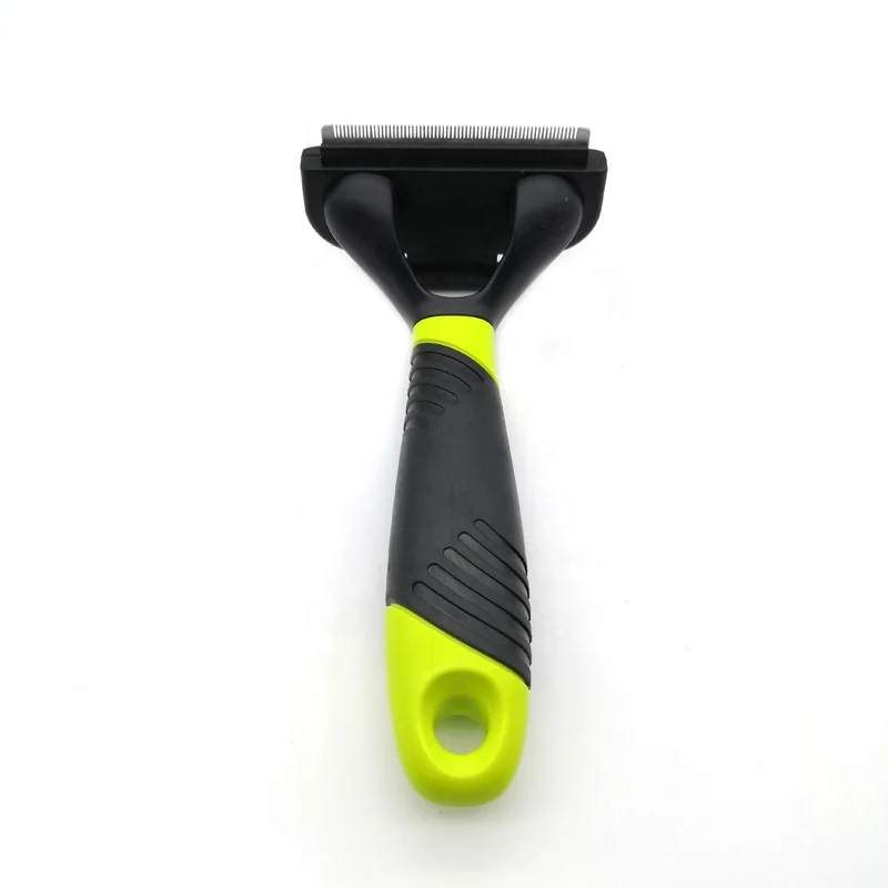 Eco Friendly Self Cleaning Fur Pet Grooming Brush Plastic Deshedding Tool for Cats Dogs Removes Loose Hair RoHS