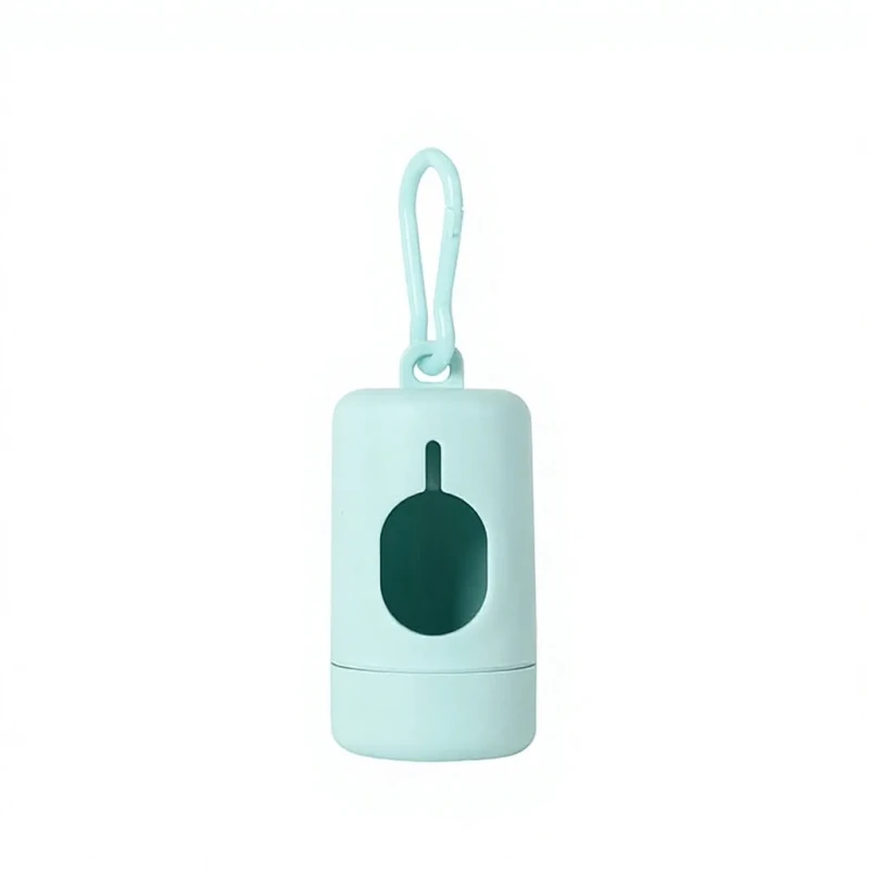 Eco-Friendly Simple Plastic Poop Bag Dispenser with LED Lighted Portable Design Charge Power Source for Pet Waste Disposal