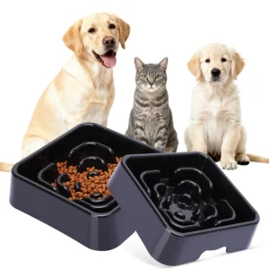 Eco Friendly Slow Feeder Dog Bowl Non Skid Easy to Clean 2200ML for Large Dogs