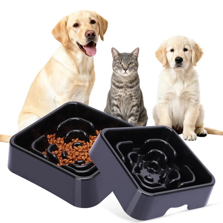 Eco Friendly Slow Feeder Dog Bowl Non Skid Easy to Clean 2200ML for Large Dogs