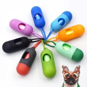 Eco Friendly Small Animal Use Polyester Dog Poop Bag Dispenser with Litter Box Shoveling Hands Free Holder