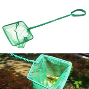 Eco Friendly Small Betta Fish Net 3″-10″ Square Shrimp Aquarium Fish Cleaning Objects Plastic Floating Objects Small Fish