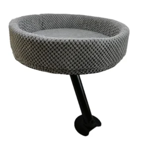 Eco Friendly Small Office Cat Nest Fashionable Metal Plush Suspended Desk Hammock with Solid Pattern for Small Animals Sleep