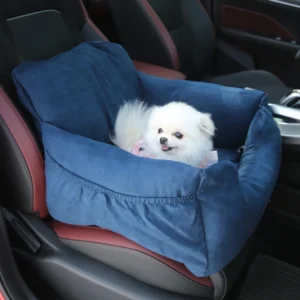 Eco-Friendly Solid Pattern Dog Car Seat Cushion In-Car Pet Bed & Mat for Safety & Comfort