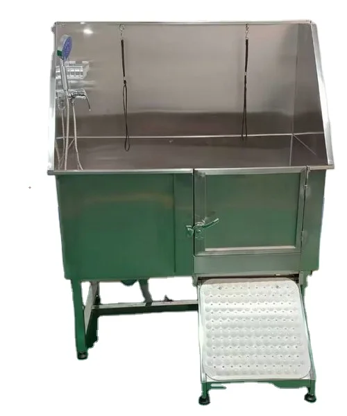 Eco Friendly Stainless Steel Dog Bathing Tub Pet Grooming Bathtub for Veterinary Cleaning Shower Spa Products