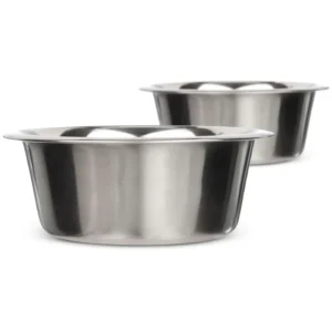 Eco Friendly Stainless Steel Rounded Pet Bowl and Feeder for Small Animals Travel and Outdoor Use