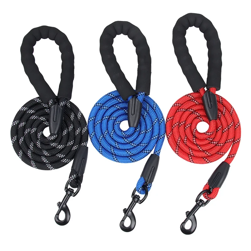 Eco Friendly Training Lead Leashes Strong Large Nylon Rope Leash for Pets Dogs Walking Running