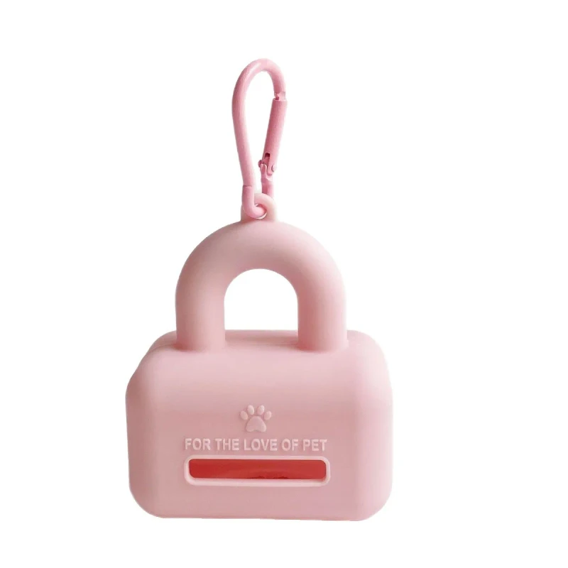 Eco Friendly Washable Silicone Waterproof Durable Portable Pet Waste Bag Dispenser for Dogs & Cats