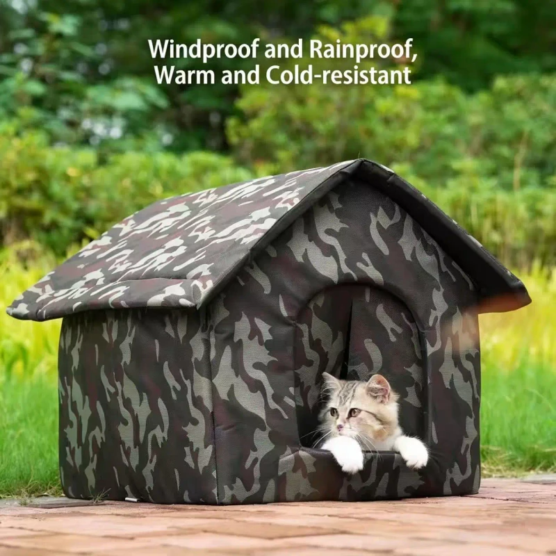 Eco-Friendly Waterproof Outdoor Kennel for Pets Winter Solid Cloth Nest Removable and Washable