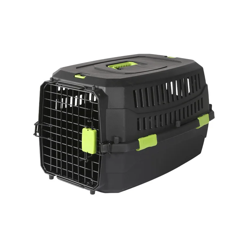 Eco Material Portable Outdoor Dog Shipping Travel Box Plastic Pet Airline Carrier Aviation Box
