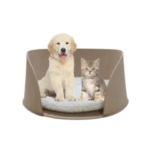 Eco Portable Cat Bed Four-Seasons Universal Felt Pet Bed with Washable Cushion