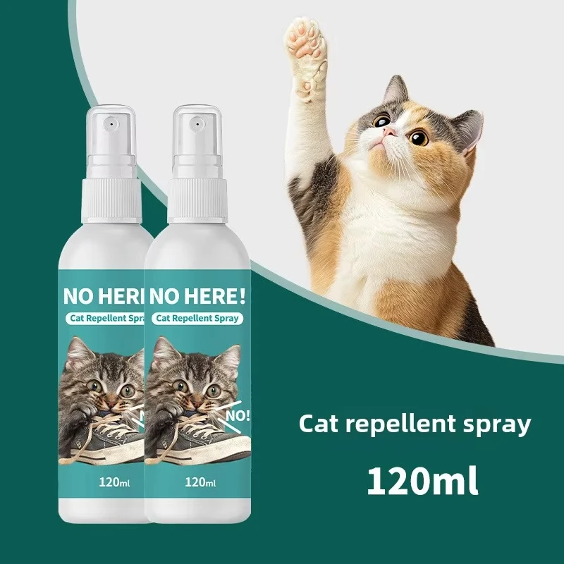 Eco-friendly 120ml Pet Behavior Training Spray Natural Ingredients Non-Toxic Dog and Cat Deterrent No Scratch