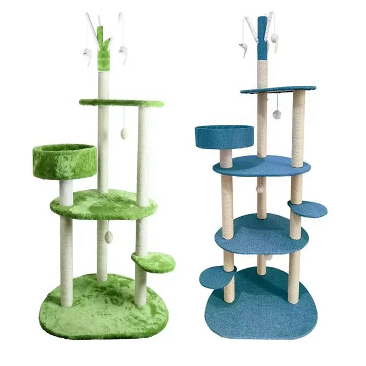 Eco friendly Cat Scratching Post Cat Tree for Pet Cat Toys