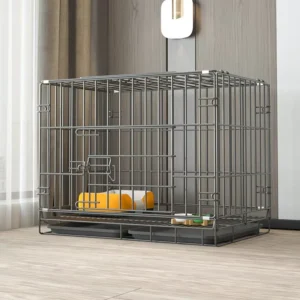 Eco friendly Foldable Detachable Washable Pet Metal Cage with Tray Large Small Cat Cage Indoor and Outdoor Household Dog Cage