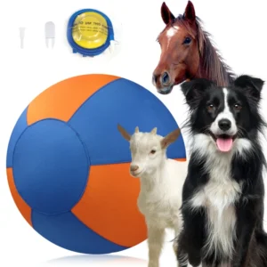 Eco-friendly Large Breeds Interactive Fetch Ball Dog Toy Indestructible Chew-Proof Teeth Cleaning Treat