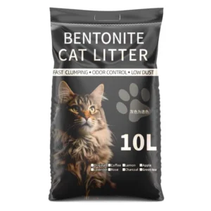 Eco-friendly Manufacturer Bentonite Cat Litter Sand Dust-free Ball Shape 5L 10L DEM/DOM Available