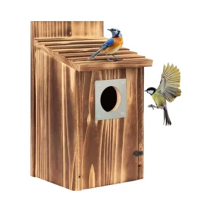 Eco friendly Outdoor Wooden Bird House Wooden Nesting Boxes