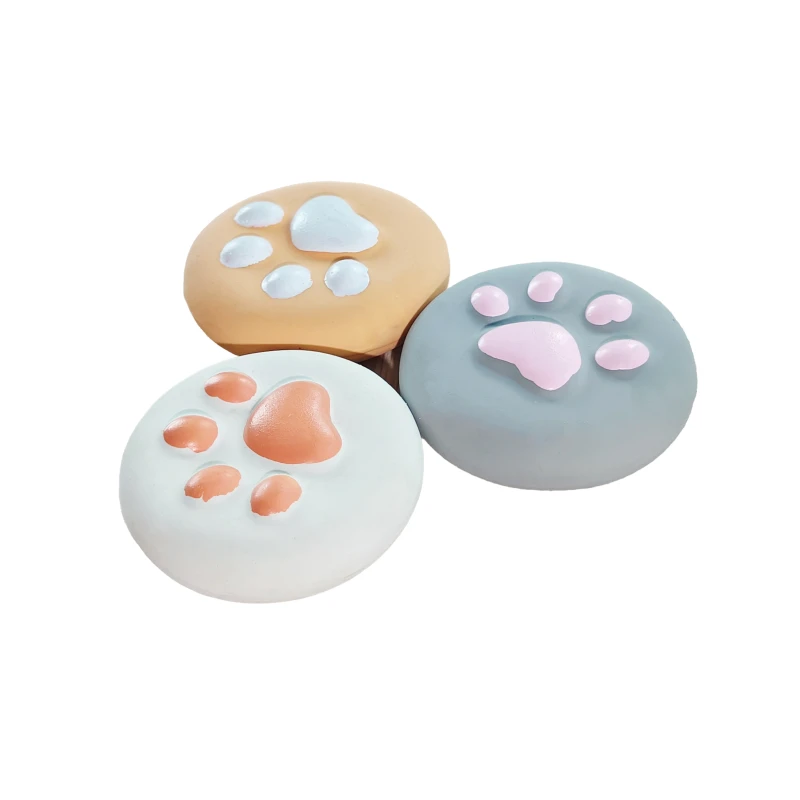 Eco friendly Pet Accessories Soft Natural Latex Sound Squeaky Toys Disc Shape Pet Toy Dog Toys