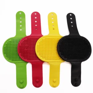 Eco friendly Silicone Pet Bath Glove 2 in 1 Massage Shower Brush for Dog Cat Cleaning Soft TPR Pet Grooming Supplies