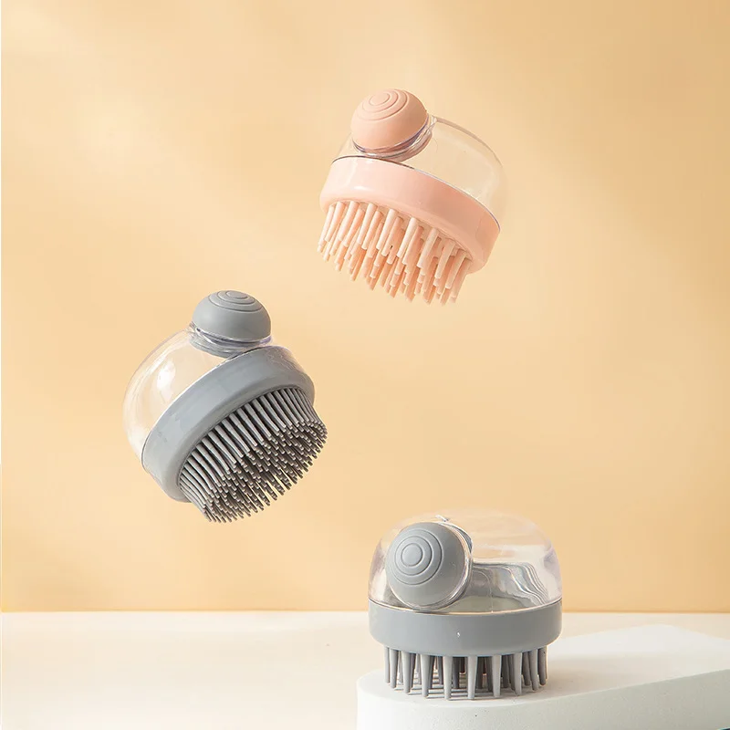 Eco friendly Silicone Pet Cleaning Grooming Products Accessories Massage Bath Brush for Dogs Cats
