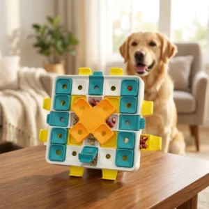 Educational Dog Puzzle Feeder Toy Eco Friendly ABS Material Hidden Food Training Sniffing Exercise Anxiety Relief