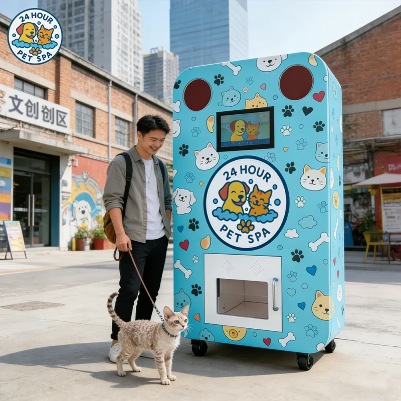 Efficient Safe Pet Cleaning Bathroom Self Service Pet Grooming Spa All In One Washing Machine