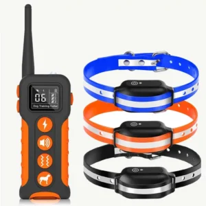 Electric Dog Collar Beep Safe Shock Adjustable Level Anti Barking Stop Training Dog Collar with Remote