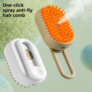 Electric Pet Brush Comb Dog Cat Bath Tool with One-Button Spray Anti-Fly Hair Pet Cleaning Grooming Products