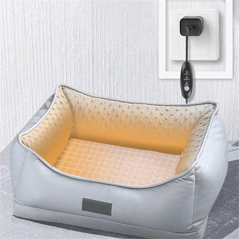 Electric Winter House Indoor Warm Soft Sofa Pet Bed Hanging Radiator Heating Pad Pet Nest Bed