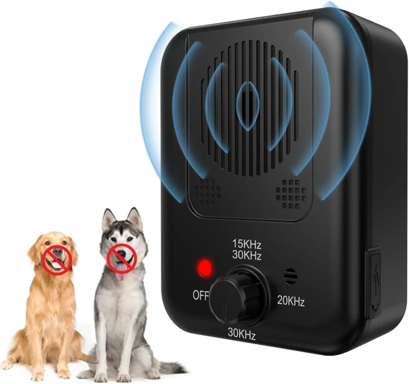 Electrical Source Rechargeable Ultrasonic Mouse Repeller Eco-Friendly 3 Modes Sonic Bark Deterrent for Animal Fly Control 50-100