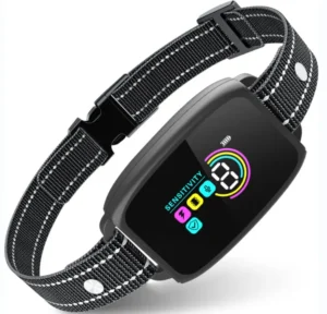 Electronic 2 In 1 Anti Bark Control Waterproof Adjustable Dog Collar Shock Vibration Rechargeable Dog Training Collar