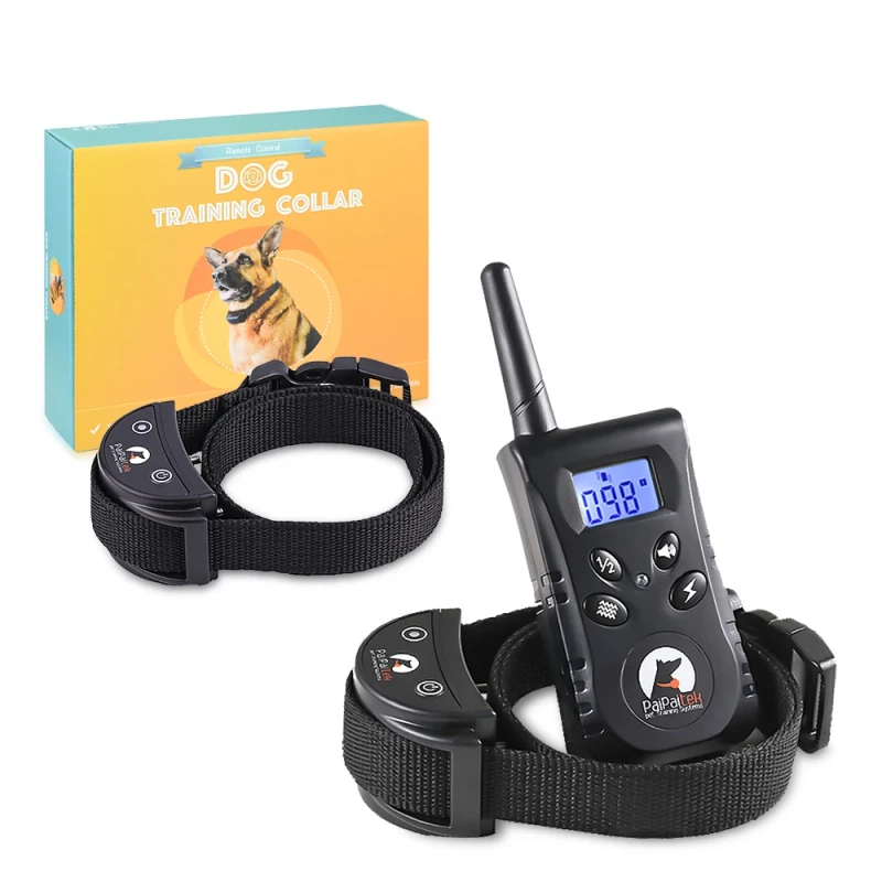 Electronic Boundary Control Anti Bark Stop Collar 100 Levels Dog Training Shock Collar