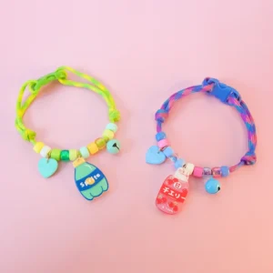 Elegant Lovely Design Cute Adjustable Dog Cat Collars with Quick Release Polyester Plastic Material