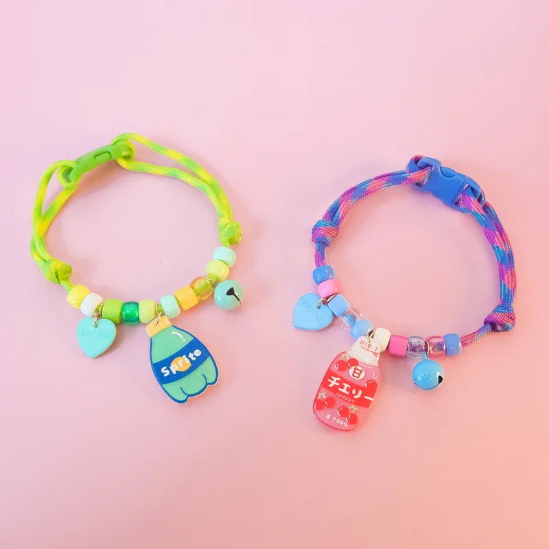 Elegant Lovely Design Cute Adjustable Dog Cat Collars with Quick Release Polyester Plastic Material