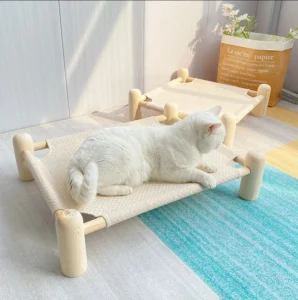 Elevated Pet Bed for Medium and Small Dogs Four Season Universal Camping Bed Breathable Dog Bed and Cat Bed for Summer