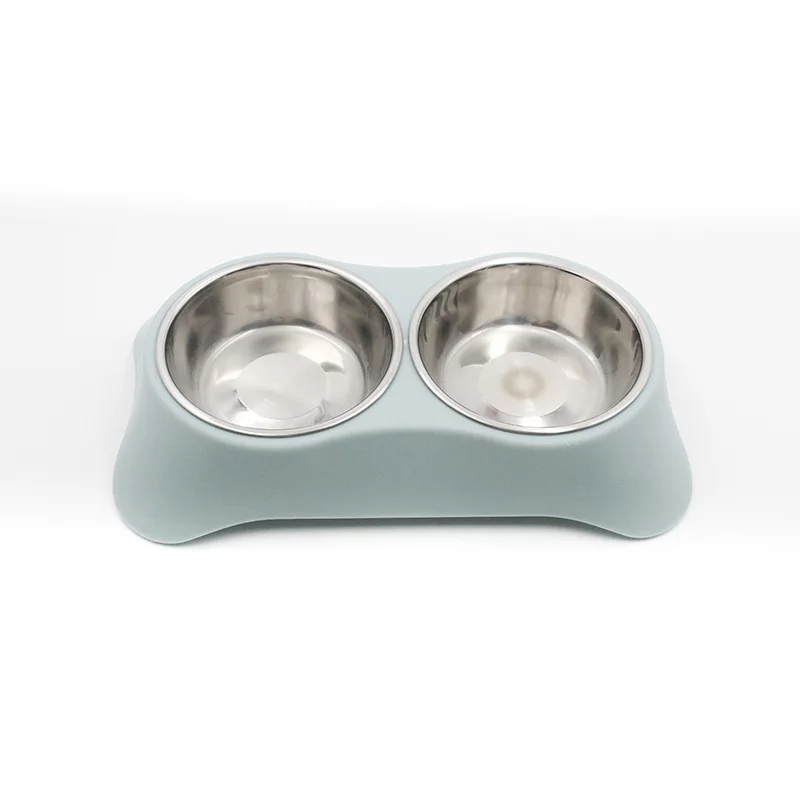 Elevated Pet Bowls Stainless Steel Double Dog Cat Bowl Anti Spill Non Slip Raised Feeder Stand Durable Feeding Dish