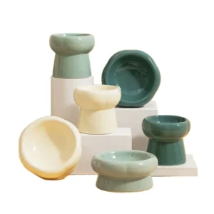 Elevated Pet Feeder Bowl Cat Dog Bowls Ceramic Bowls Raised Feeder for Pet