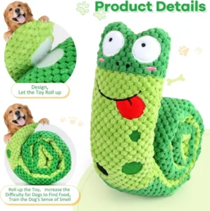 Eneston Squeak Puzzle Dog Toys for IQ Training Foraging Instinct Small Medium Large Dogs